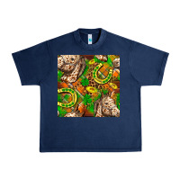 Navy St. Patrick's Day Horse With Horseshoes Seamless Urban Heavy Tee - FaDigitalArtStudio