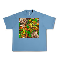 Pebble Blue St. Patrick's Day Horse With Horseshoes Seamless Urban Heavy Tee - FaDigitalArtStudio