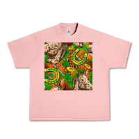 Salmon St. Patrick's Day Horse With Horseshoes Seamless Urban Heavy Tee - FaDigitalArtStudio