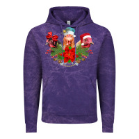 Cloud Purple Chickens Christmas Vintage Hoodie - CowhideDigitalArt
