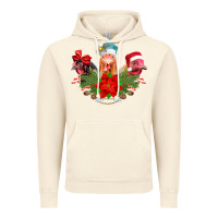 Vintage Artic Chickens Christmas Vintage Hoodie - CowhideDigitalArt