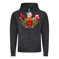 Vintage Black Chickens Christmas Vintage Hoodie - CowhideDigitalArt