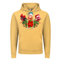 Vintage Mustard Chickens Christmas Vintage Hoodie - CowhideDigitalArt