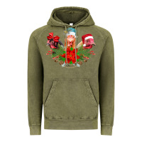 Vintage Olive Chickens Christmas Vintage Hoodie - CowhideDigitalArt