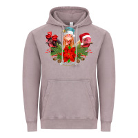 Vintage Zinc Chickens Christmas Vintage Hoodie - CowhideDigitalArt