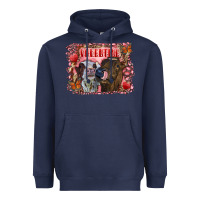 Navy valentine heifers Heavyweight Hoodie - RanaPortraitStore