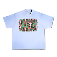 Grape Ice baby cow floral aztec background Urban Heavy Tee - Jasminsmagicworld