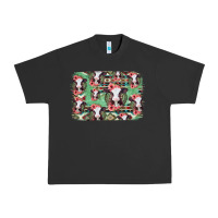 Pigment Black baby cow floral aztec background Urban Heavy Tee - Jasminsmagicworld