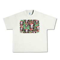 Pistachio baby cow floral aztec background Urban Heavy Tee - Jasminsmagicworld