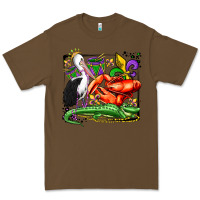 Cacao mardi gras pelican crawfish crocodile Premium Tee - OliviaCreatesArt