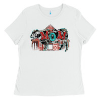 White Mom cow Mother's Day Ladies Tee - FaDigitalArtStudio