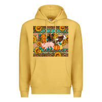 Antique Gold Fall Coop Animals Premium Hoodie - Artiststas