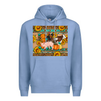 Colony Blue Fall Coop Animals Premium Hoodie - Artiststas