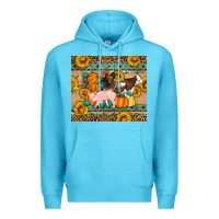 Ocean Blue Fall Coop Animals Premium Hoodie - Artiststas