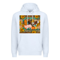 White Fall Coop Animals Premium Hoodie - Artiststas