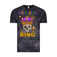 Cloud Black skull mardi gras king Vintage Tee - FaDigitalArtStudio