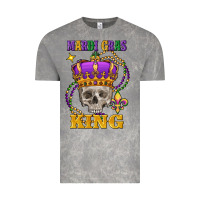 Cloud Rock skull mardi gras king Vintage Tee - FaDigitalArtStudio