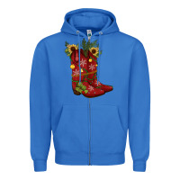 True Royal Christmas boots Zipper Hoodie - JahusDesignShop