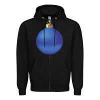 Black christmas ornament 2 Zipper Hoodie - artisFamous
