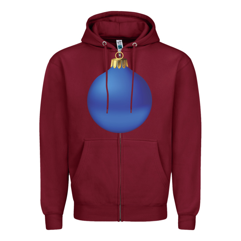 Christmas Ornament 2 Zipper Hoodie by artisFamous | Teevron