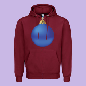 Christmas Ornament 2 Zipper Hoodie Designed By Artisfamous