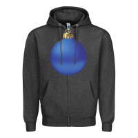 Charcoal Heather christmas ornament 2 Zipper Hoodie - artisFamous