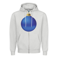 Dove Grey christmas ornament 2 Zipper Hoodie - artisFamous