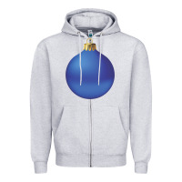 Heather Grey christmas ornament 2 Zipper Hoodie - artisFamous