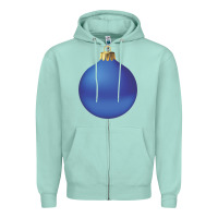 Seafoam christmas ornament 2 Zipper Hoodie - artisFamous