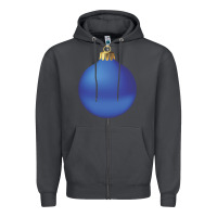 Smoke christmas ornament 2 Zipper Hoodie - artisFamous