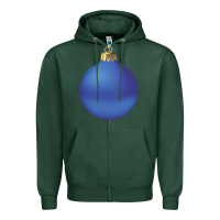 Sports Green christmas ornament 2 Zipper Hoodie - artisFamous