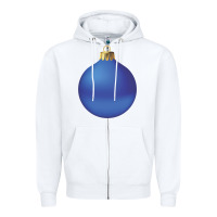 White christmas ornament 2 Zipper Hoodie - artisFamous