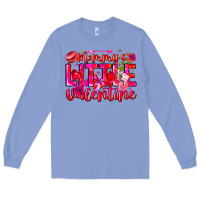Colony Blue Mommy's Little Valentine Long Sleeve Tee - CowhideDigitalArt