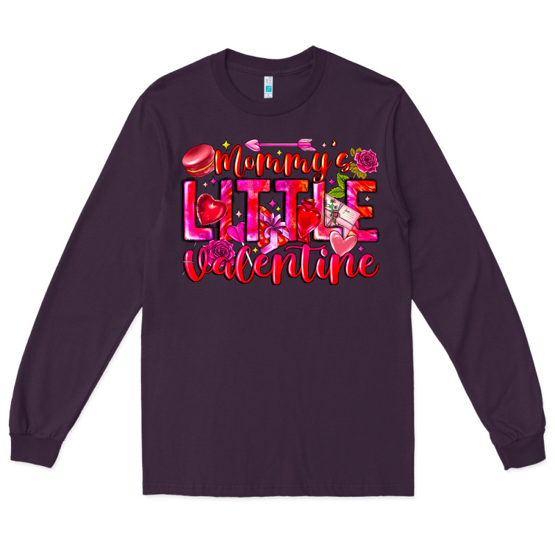 Mommy's Little Valentine Long Sleeve Tee by CowhideDigitalArt | Teevron