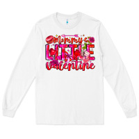 White Mommy's Little Valentine Long Sleeve Tee - CowhideDigitalArt