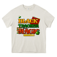 Cream Black Teacher magic Heavy Core Tee - HowdyJamesFarm