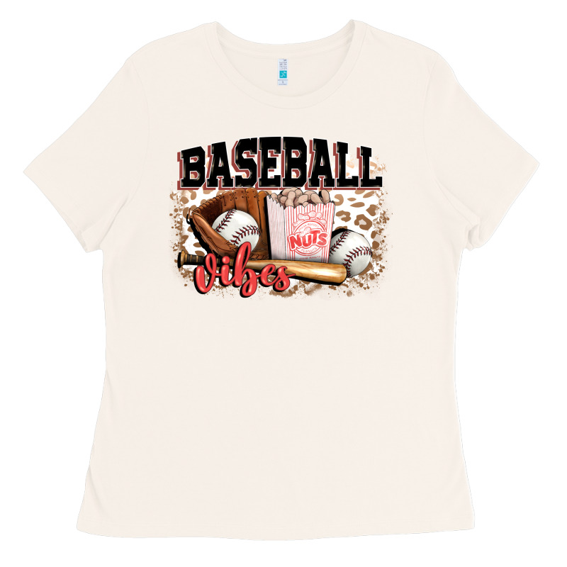 Baseball Vibes Ladies Tee by FaDigitalArtStudio | Teevron
