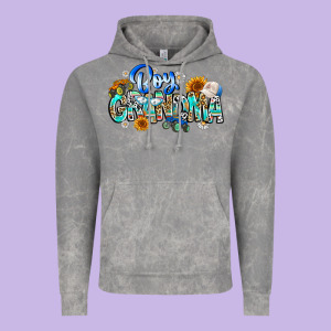 Boy Grandma Vintage Hoodie Designed By Cowhidedigitalart