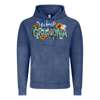Vintage Denim boy grandma Vintage Hoodie - CowhideDigitalArt