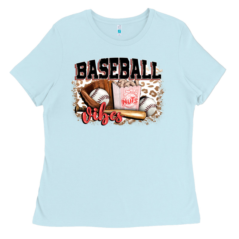 Baseball Vibes Ladies Tee by FaDigitalArtStudio | Teevron