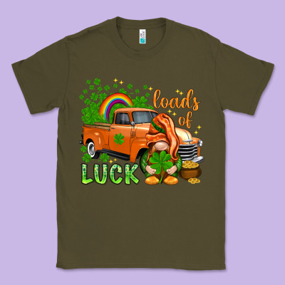 St. Patrick's Loads Of Luck With Gnome Classic Tee Designed By Howdyjamesfarm
