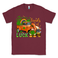 Burgundy St. Patrick's Loads of luck with gnome Classic Tee - HowdyJamesFarm