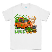 White St. Patrick's Loads of luck with gnome Classic Tee - HowdyJamesFarm