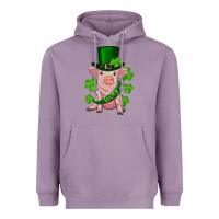 Lavender st. patrick's day lucky baby pig Heavyweight Hoodie - RanaPortraitStore
