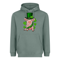 Sage st. patrick's day lucky baby pig Heavyweight Hoodie - RanaPortraitStore
