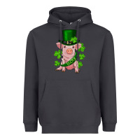 Smoke st. patrick's day lucky baby pig Heavyweight Hoodie - RanaPortraitStore