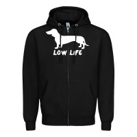 Black Doxie Low Life Zipper Hoodie - artisFamous
