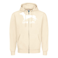 Sandshell Doxie Low Life Zipper Hoodie - artisFamous