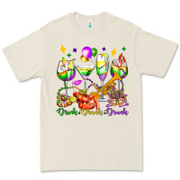 Bone drink drank drunk mardi gras wine glasses olivia Premium Tee - OliviaCreatesArt