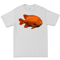 Dove Grey California Garibaldi Fish Premium Tee - RanaPortraitStore